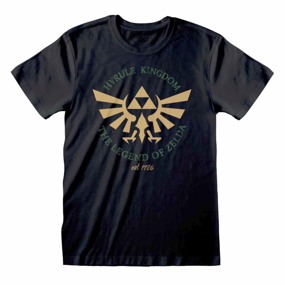 Nintendo The Legend Of Zelda - Hyrule Kingdom Crest Herren T-Shirt - Schwarz